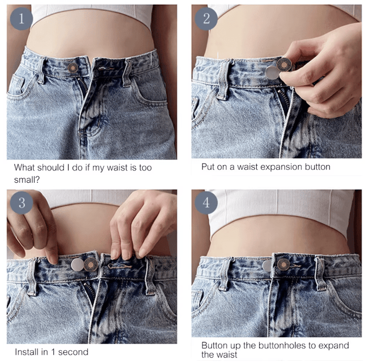 أزرار توسيع البنطلون (6 قطع) - IDEA