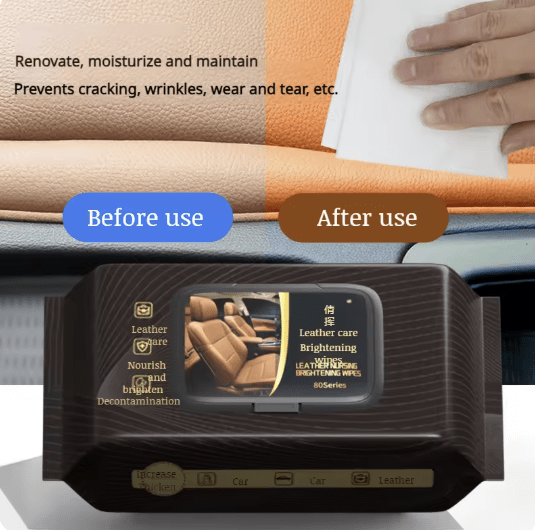 مناديل تلميع الجلود (80 قطعة) - IDEA