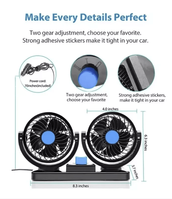 مروحة السيارة الدبل - IDEA