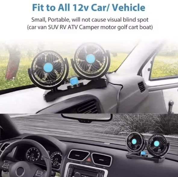 مروحة السيارة الدبل - IDEA