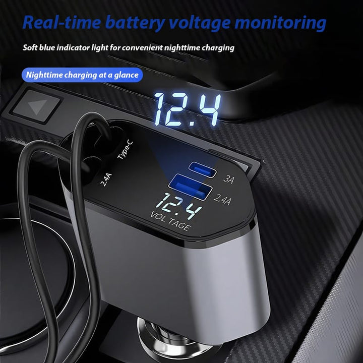 شاحن السيارة 4*1 - IDEA