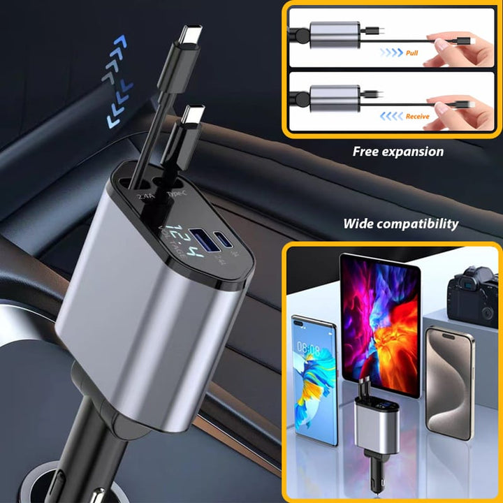 شاحن السيارة 4*1 - IDEA