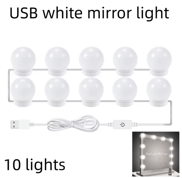 طقم لمبات المراية 10 قطع - IDEA